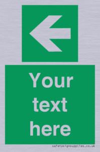 Custom Arrow Left Sign